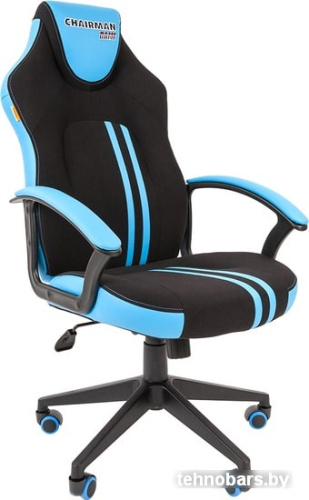 Кресло CHAIRMAN Game 26 (черный/голубой) фото 3