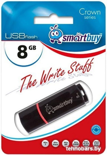 USB Flash Smart Buy Crown 8Gb Black (SB8GBCRW-K) фото 4