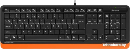 Клавиатура A4Tech Fstyler FK10 (черный/оранжевый) фото 3