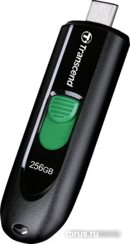 USB Flash Transcend JetFlash 790C 256GB (черный/зеленый) фото 7