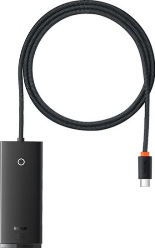USB-хаб Baseus Lite Series 4-Port USB A - Type C WKQX030401 (1 м, черный)
