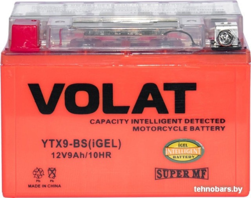 Мотоциклетный аккумулятор VOLAT YTX9-BS(iGEL) (9 А·ч) фото 4