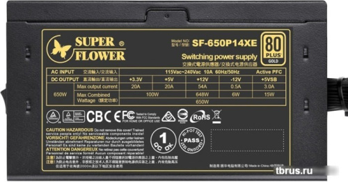 Блок питания Super Flower Legion GX Pro 650W SF-650P14XE фото 6