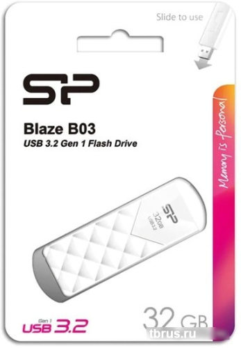 USB Flash Silicon-Power Blaze B03 32GB (белый) фото 4