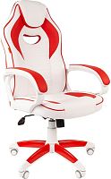 Кресло CHAIRMAN Game 16 White (белый/красный)