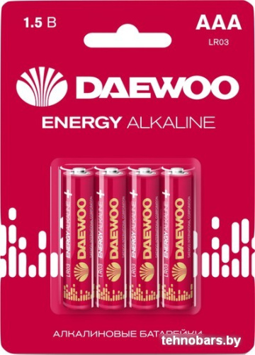 Батарейка Daewoo Energy Alkaline AAA 4 шт. 5029903 фото 3