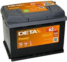 Автомобильный аккумулятор DETA Power DB620 (62 А·ч)