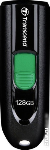 USB Flash Transcend JetFlash 790C 128GB (черный/зеленый) фото 3