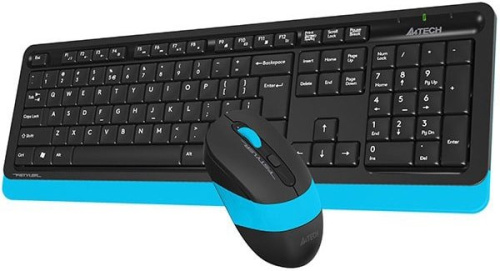 Клавиатура + мышь A4Tech Fstyler FG1010 (черный/синий) фото 5