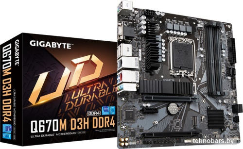 Материнская плата Gigabyte Q670M D3H DDR4 (rev. 1.0) фото 4