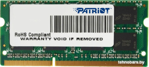 Оперативная память Patriot Signature Line 4GB DDR3 SO-DIMM PC3-12800 [PSD34G16002S] фото 3