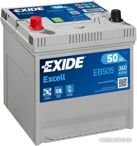 Автомобильный аккумулятор Exide Excell EB505 (50 А/ч) фото 3