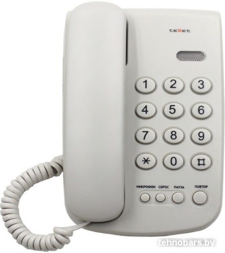 Проводной телефон TeXet TX-241 (белый) фото 5