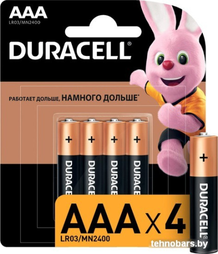Батарейка DURACELL AAA LR03/MN2400 4 шт. LR03-4BL фото 3