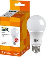 Светодиодная лампа IEK ECO A60 E27 9 Вт 3000 К