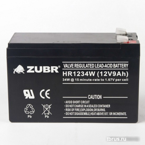 Аккумулятор для ИБП Zubr HR1234W 12V9Ah фото 3