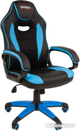 Кресло Brabix GM-162 (черный/голубой) фото 3