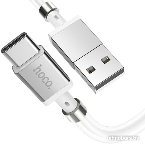 Кабель Hoco U91 Magic Magnetic USB - Type-C (1 м, белый) фото 4