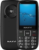 Кнопочный телефон Maxvi B32 (черный)