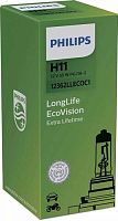 Галогенная лампа Philips H11 LongLife EcoVision 1шт
