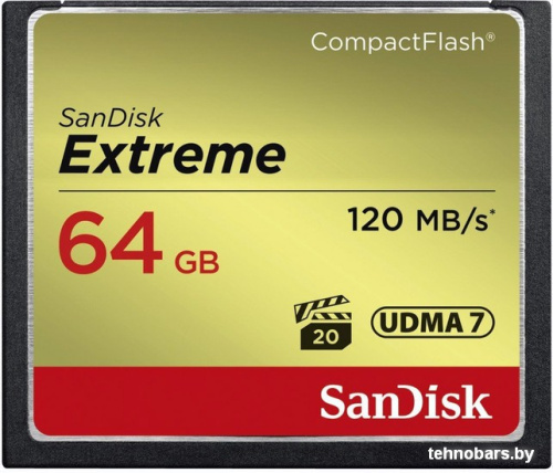 Карта памяти SanDisk Extreme CompactFlash 64GB [SDCFXSB-064G-G46] фото 3