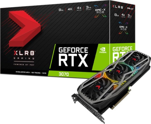 Видеокарта PNY GeForce RTX 3080 10GB XLR8 Revel Epic-X RGB Triple Fan LHR фото 5