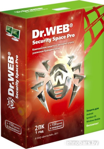 Система защиты ПК от интернет-угроз Dr.Web Security Space Pro (2 ПК, 1 год) LHW-BK-12M-2-A3 фото 4