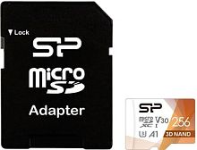 Карта памяти Silicon-Power Superior Pro microSDXC SP256GBSTXDU3V20AB 256GB (с адаптером)
