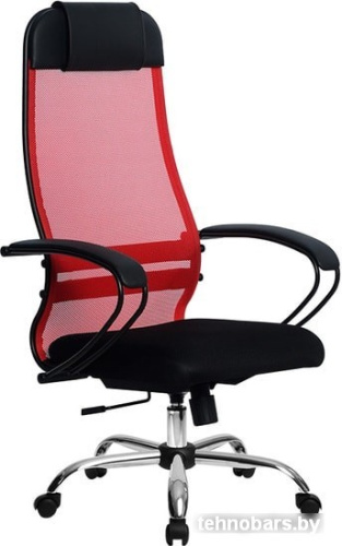 Кресло Metta SU-1-BP Комплект 11, Ch ов/сечен (резиновые ролики, красный) фото 3