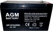 Аккумулятор для ИБП AGM Battery GP 1272 F1 (12В/7 А·ч)