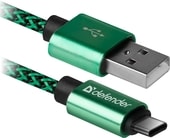 Кабель Defender USB09-03T (зеленый)