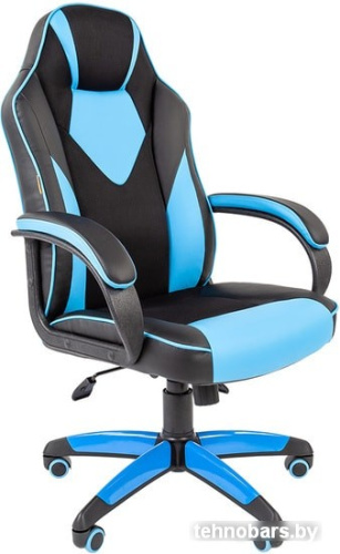 Кресло CHAIRMAN Game 17 (черный/голубой) фото 3
