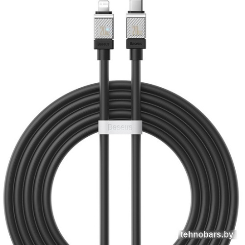 Кабель Baseus CoolPlay Series USB Type-C - Lightning (2 м, черный) фото 3