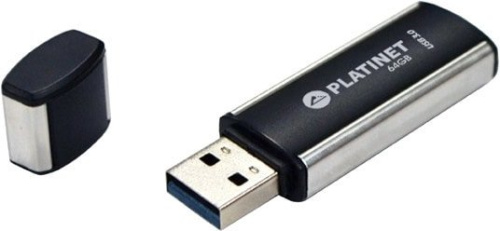 USB Flash Platinet X-Depo USB 3.0 64GB (черный/серебристый) фото 3