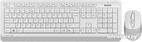 Клавиатура + мышь A4Tech Fstyler FG1010 (белый/серый) фото 3