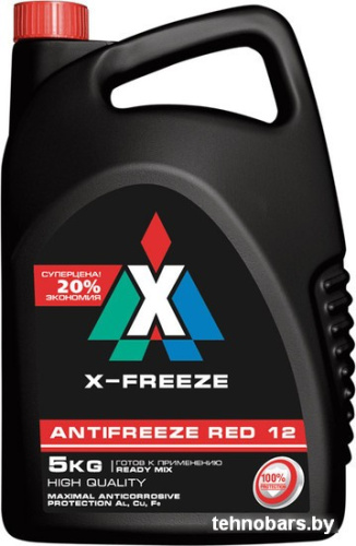 Охлаждающая жидкость Тосол-Синтез Classic X-Freeze G12 red 5л фото 3