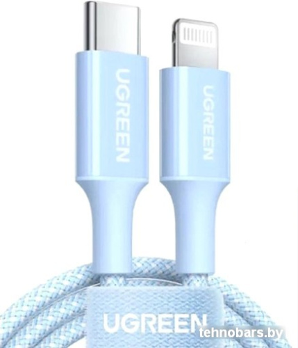 Кабель Ugreen US532 90448 USB Type-A - Lightning (1 м, голубой) фото 3
