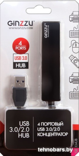 USB-хаб Ginzzu GR-334UB фото 4