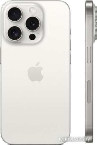 Смартфон Apple iPhone 15 Pro Dual SIM 128GB (белый титан) фото 4