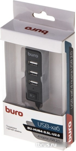 USB-хаб Buro BU-HUB4-0.5L-U2.0 фото 6