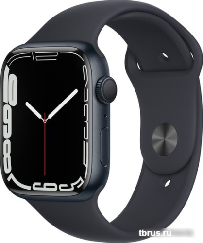 Умные часы Apple Watch Series 7 45 мм (темная ночь/темная ночь спортивный) фото 3