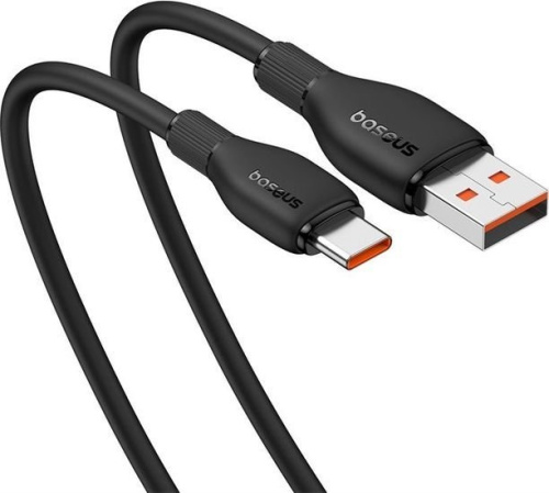 Кабель Baseus Pudding Series USB Type-A - USB Type-C (1.2 м, черный) фото 5