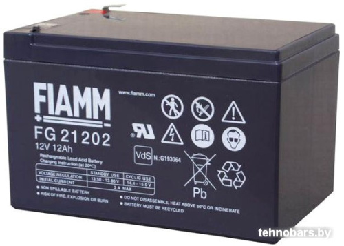Аккумулятор для ИБП FIAMM FG21202 (12В/12 А·ч) фото 3