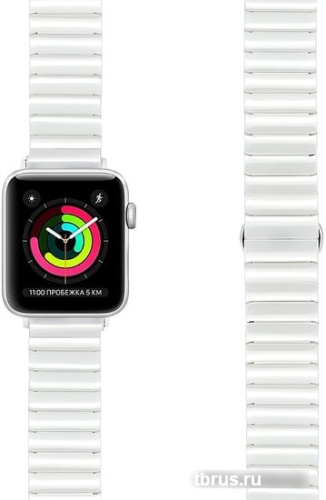 Ремешок Lyambda Libertas для Apple Watch 38-40 мм (белый) фото 4