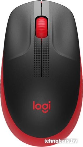 Мышь Logitech M190 (черный/красный) фото 3