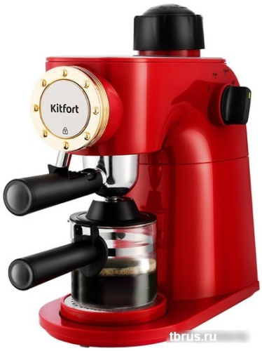 Рожковая бойлерная кофеварка Kitfort KT-756 фото 3