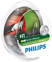 Галогенная лампа Philips H1 LongLife EcoVision 2шт