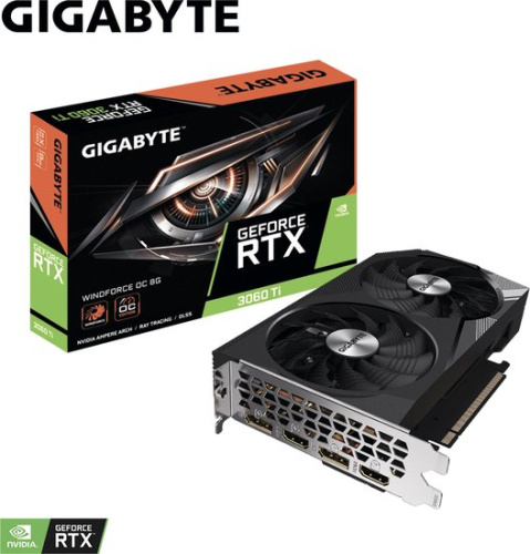 Видеокарта Gigabyte GeForce RTX 3060 Ti Windforce OC 8G GV-N306TWF2OC-8GD фото 4