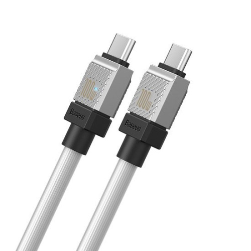 Кабель Baseus CoolPlay Series Fast Charging Cable 100W USB Type-C - USB Type-C (2 м, белый) фото 4