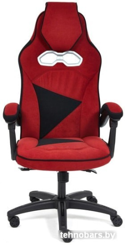 Кресло TetChair Arena (флок, бордовый/черный) фото 4